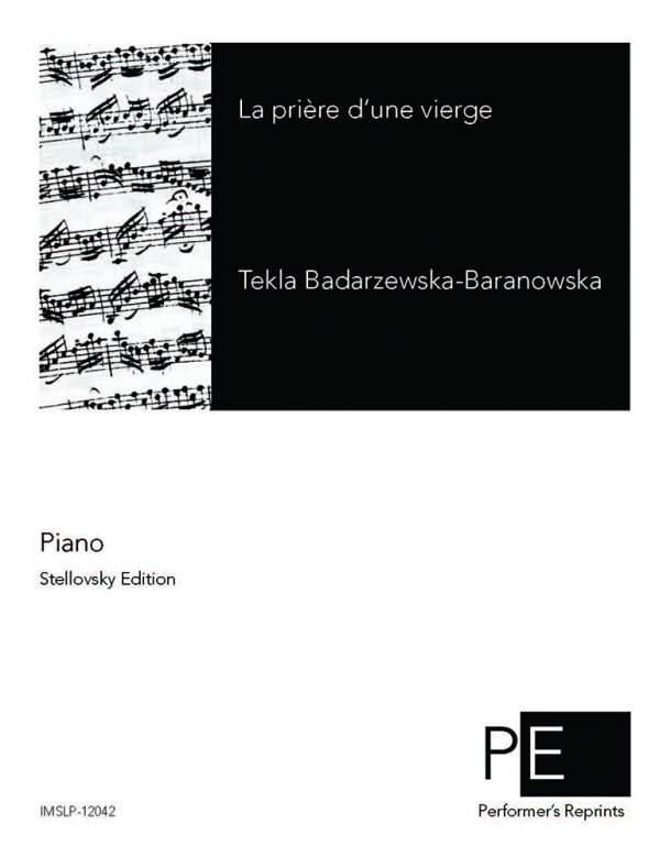 Bądarzewska-Baranowska - La Prière d'une Vierge