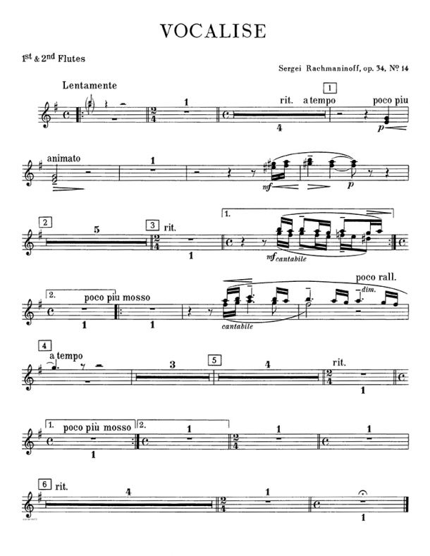 Rachmaninoff - Vocalise - For Violin & Orchestra