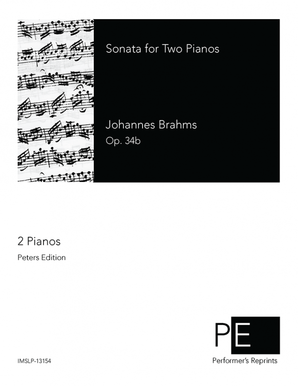 Brahms - Sonata for 2 Pianos, Op. 34b