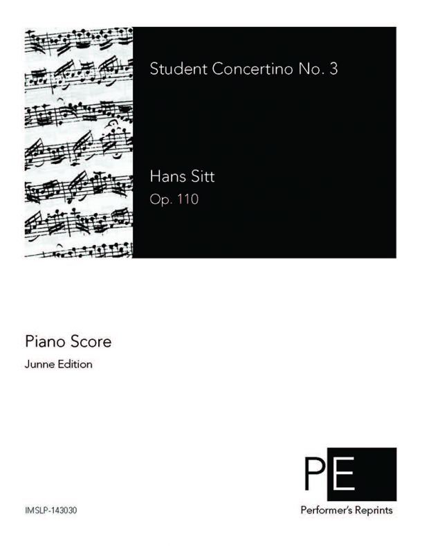 Sitt - Student Concertino No. 3, Op. 110