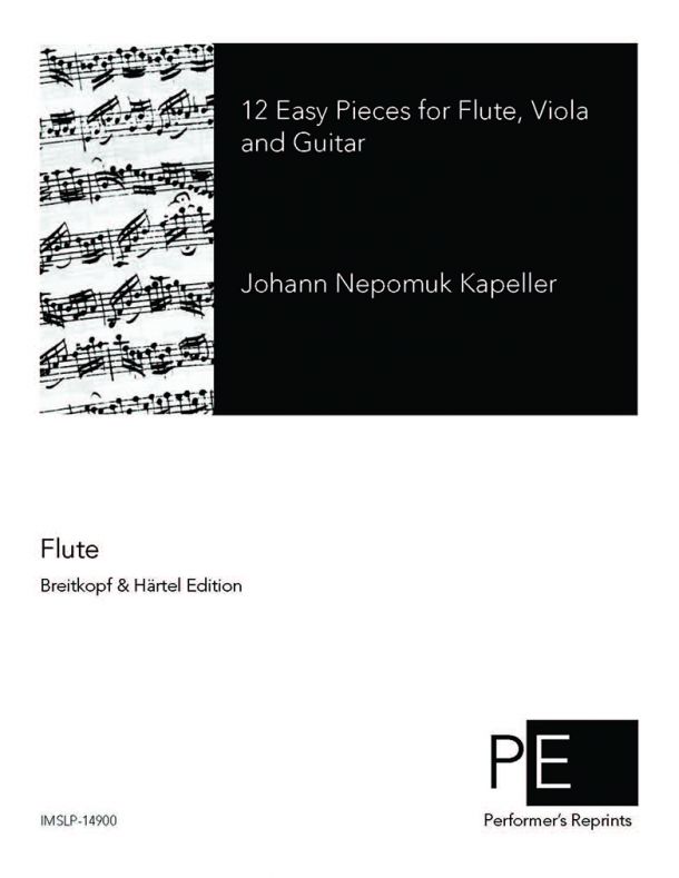 Kapeller - 12 Easy Pieces for Flute, Viola & Guitar