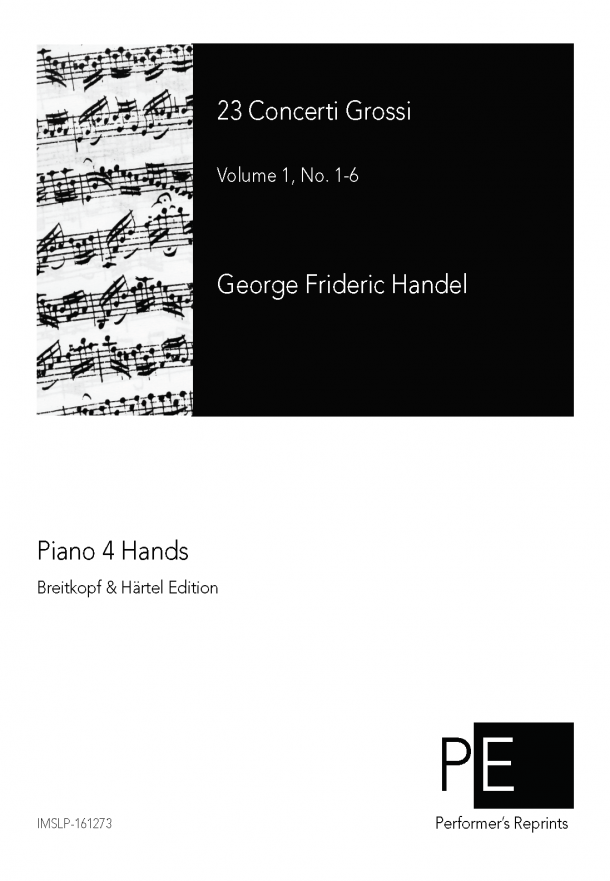 Handel - Concerti grossi - For Piano 4 Hands