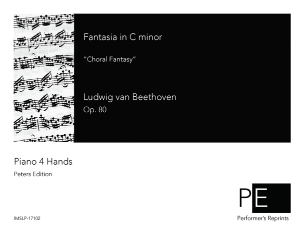 Beethoven - Fantasia for Piano, Chorus and Orchestra - For Piano 4 Hands