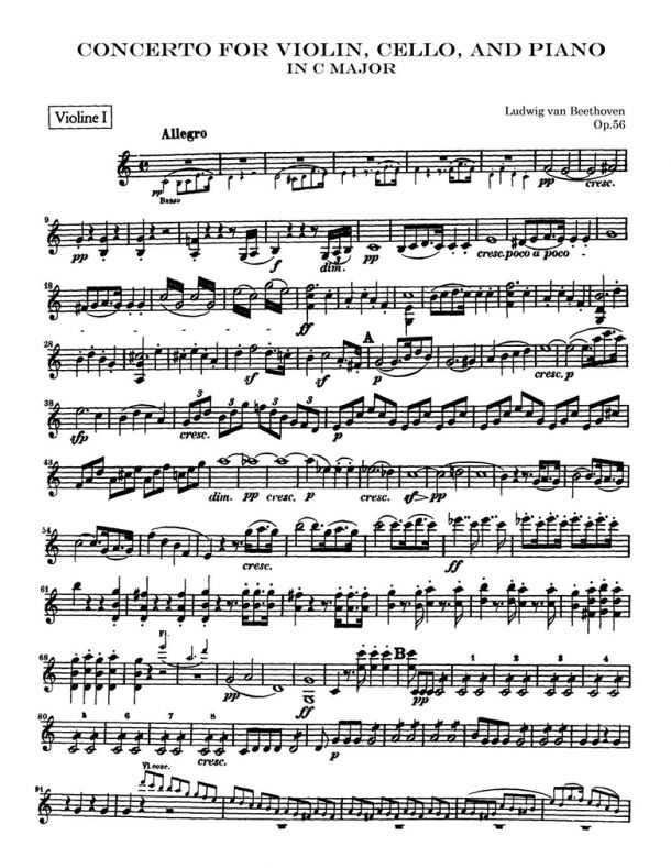 Beethoven - Concerto for Violin, Cello and Piano
