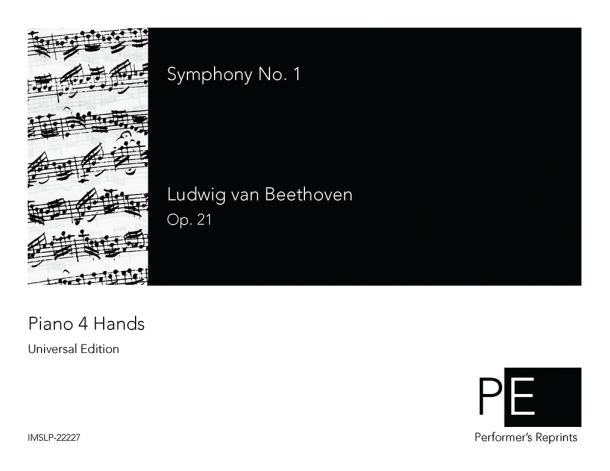 Beethoven - Symphony No. 1 in C Major, Op. 21 - For Piano 4 Hands
