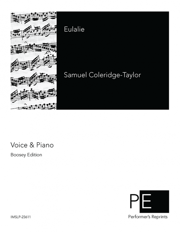 Coleridge-Taylor - Eulalie