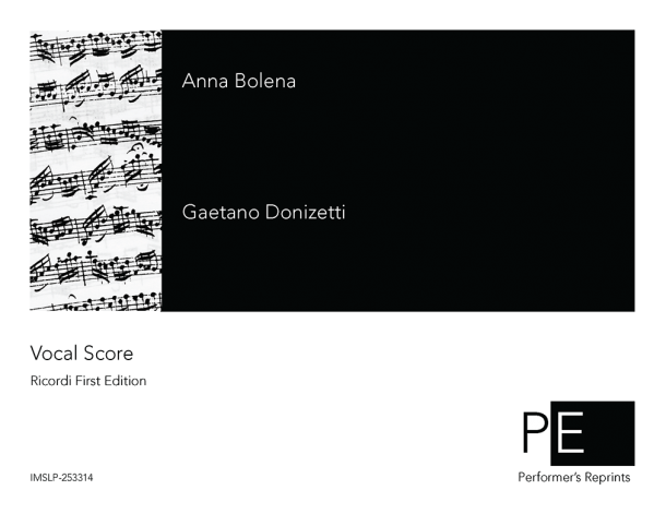 Donizetti - Anna Bolena - Vocal Score