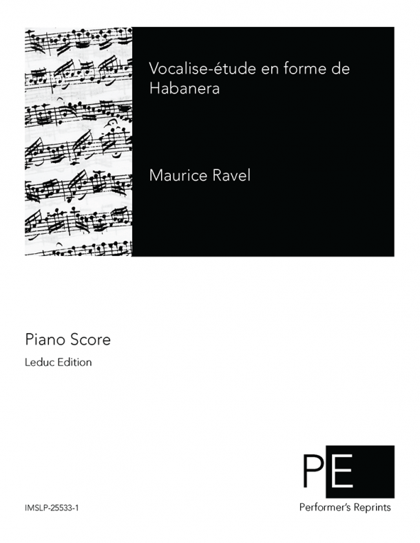Ravel - Vocalise-étude en forme de Habanera - For Cello & Piano