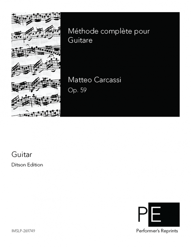 Carcassi - Méthode complète pour Guitare