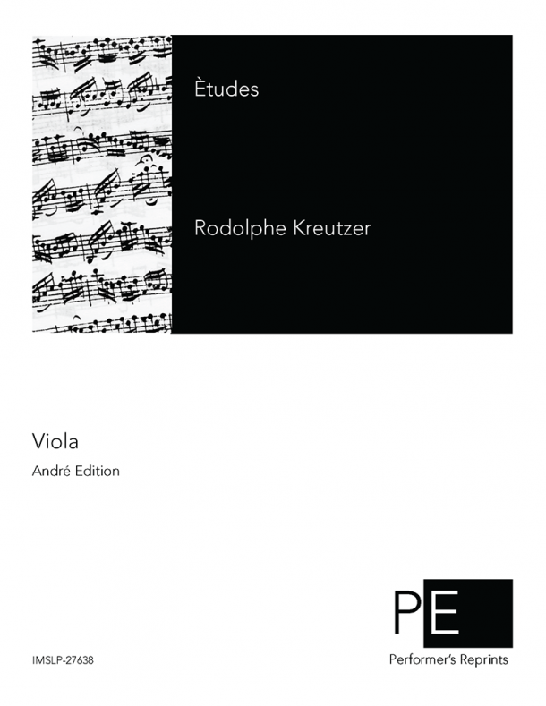 Kreutzer - Études - For Viola