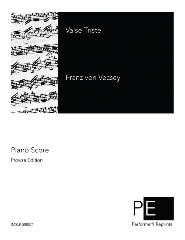 Vecsey - Valse Triste - Piano Score