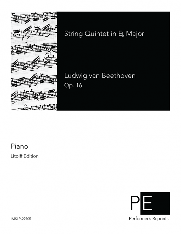 Beethoven - Quintet in Eb Major, Op. 16 - For Piano Solo