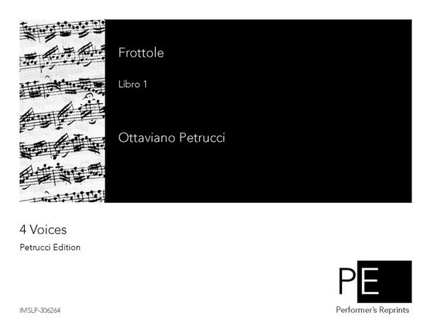 Petrucci - Frotolle I-XI - Book I