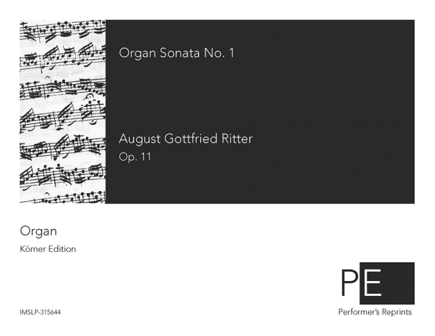 Ritter - Organ Sonata No. 1, Op. 11