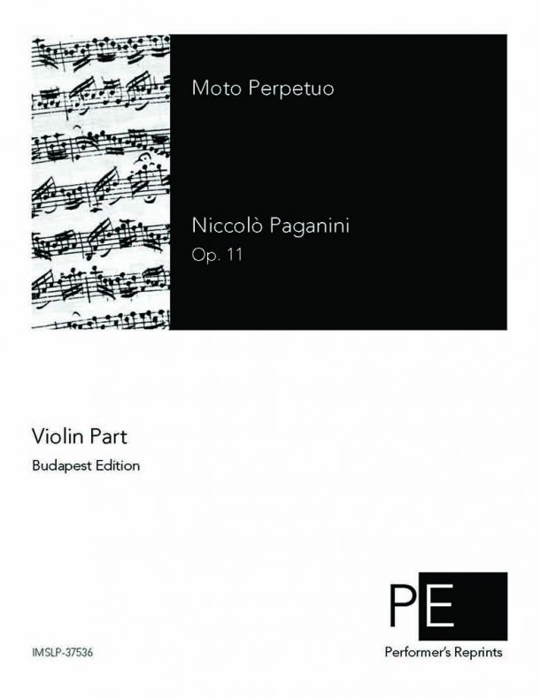Paganini - Moto Perpetuo, Op. 11 - For Violin & Piano