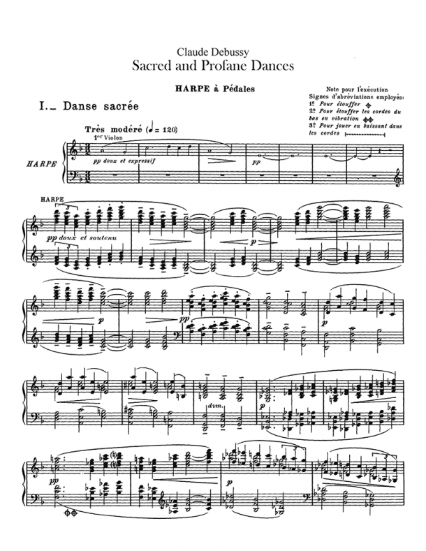 Debussy - Danse Sacrée et Danse Profane