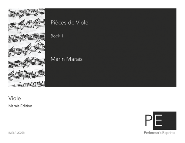 Marais - Pièces de viole - Livre I - Viola da Gamba