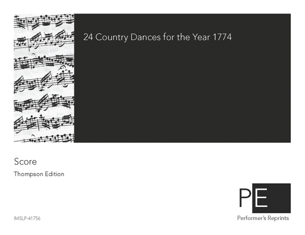 Various - 24 Country Dances for the Year 1774