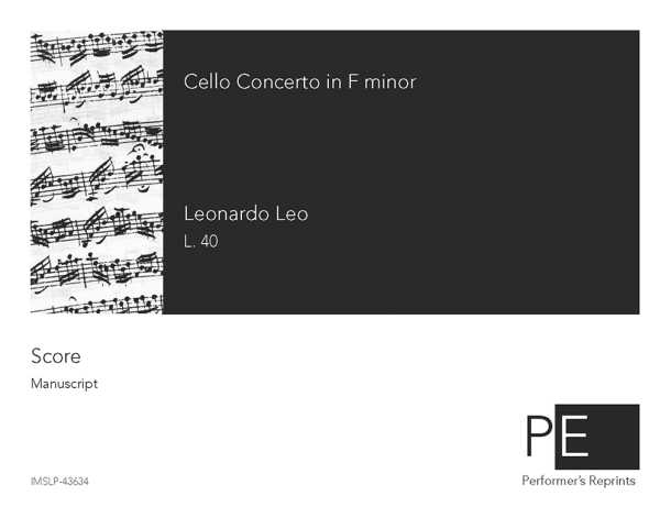 Leo - Cello Concerto in F minor, L. 40