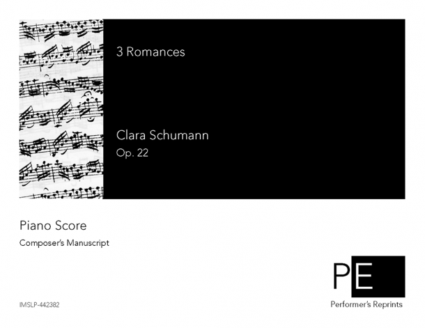 Schumann - 3 Romanzen - Piano Score