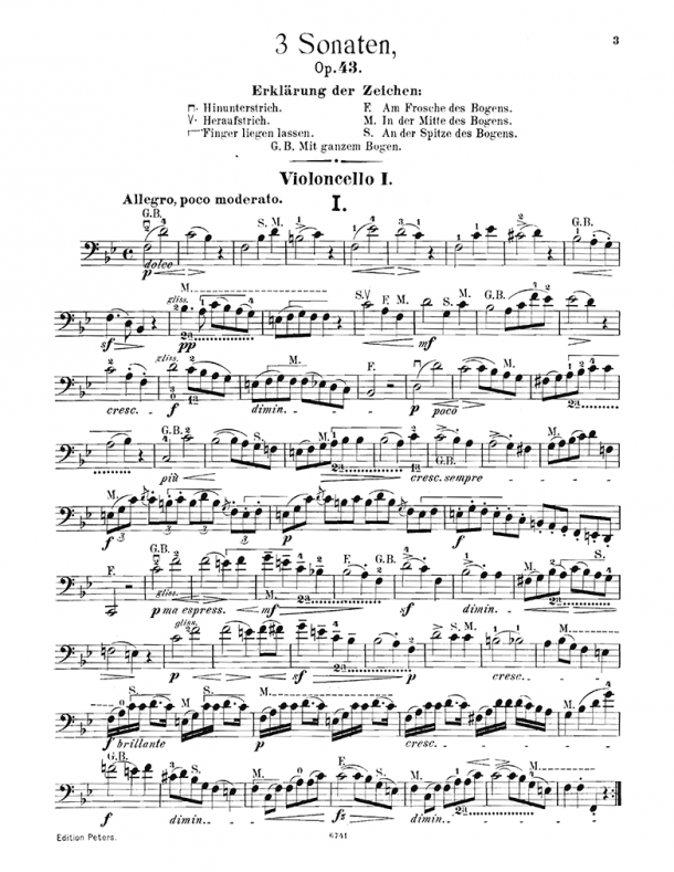 Romberg - 3 Cello Sonatas, Op. 43