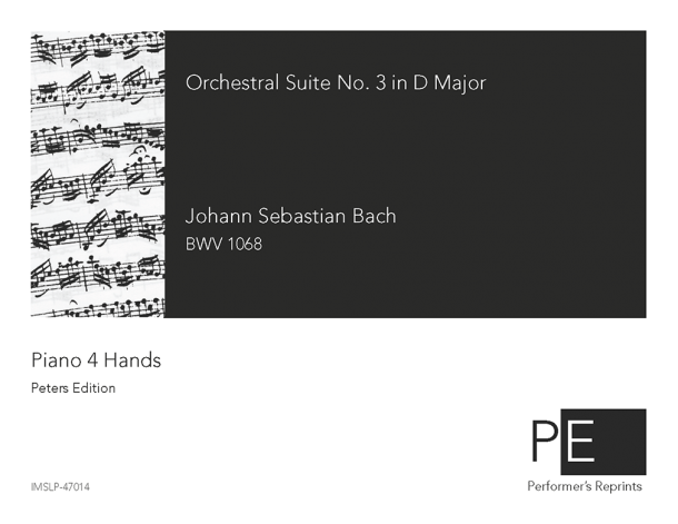 Bach - Orchestral Suite No. 3 - For Piano 4 Hands