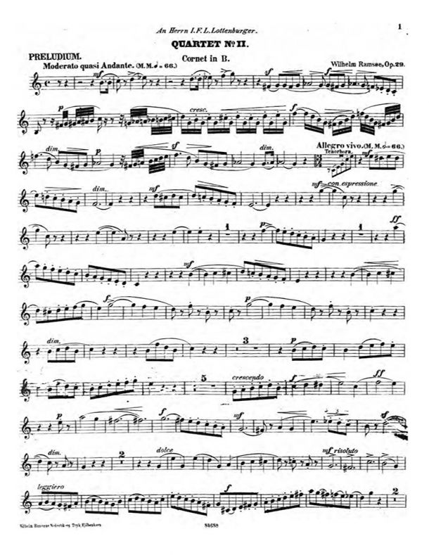 Ramsöe - Brass Quartet No. 2, Op. 29