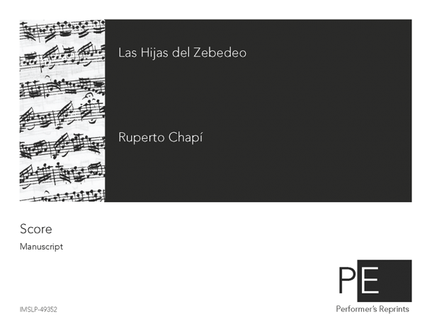 Chapí - Las Hijas del Zebedeo - Carceleras - For Piano