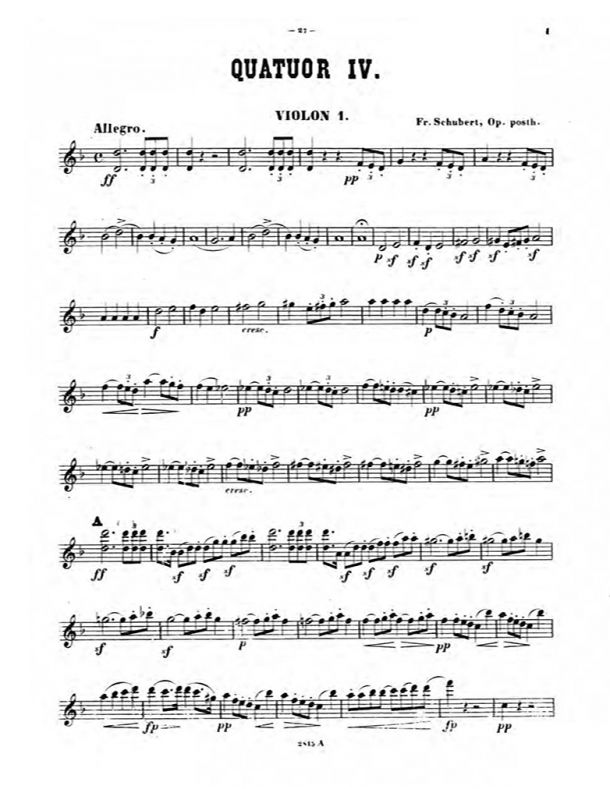 Schubert - String Quartet No. 14 'Death and the Maiden', D. 810