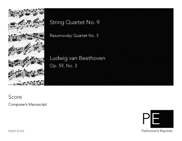 Beethoven - String Quartet No. 9, Op. 59, No. 3