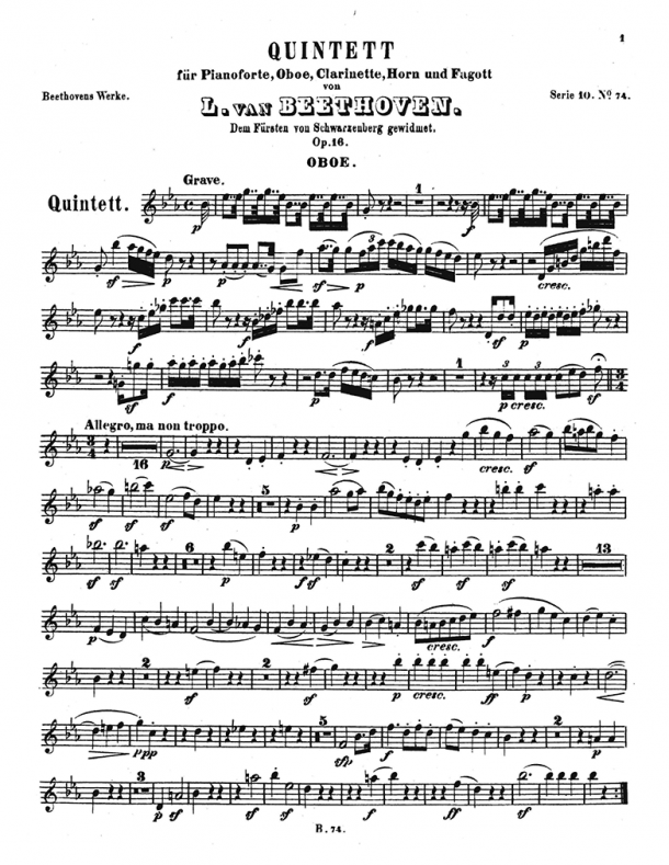 Beethoven - Quintet for Piano and Winds