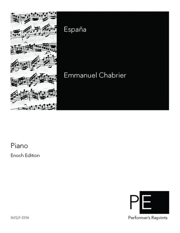 Chabrier - España - For Piano Solo