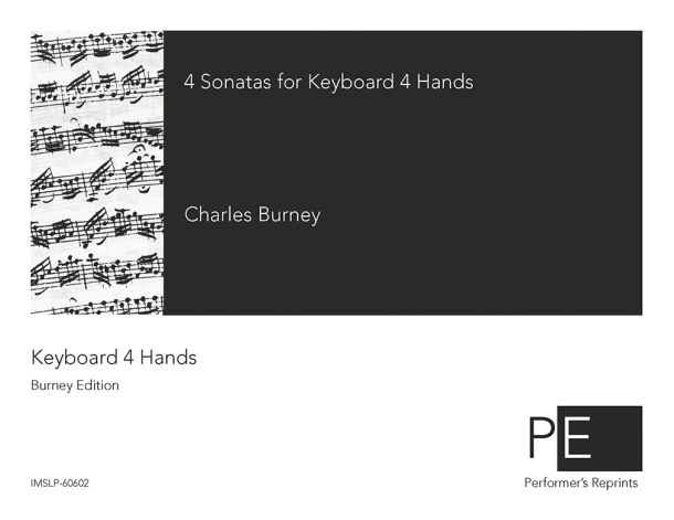 Burney - 4 Sonatas For 2 Keyboard 4 Hands