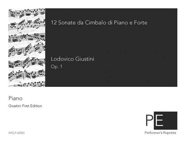 Giustini - 12 Sonate da cimbalo di piano e forte, Op. 1