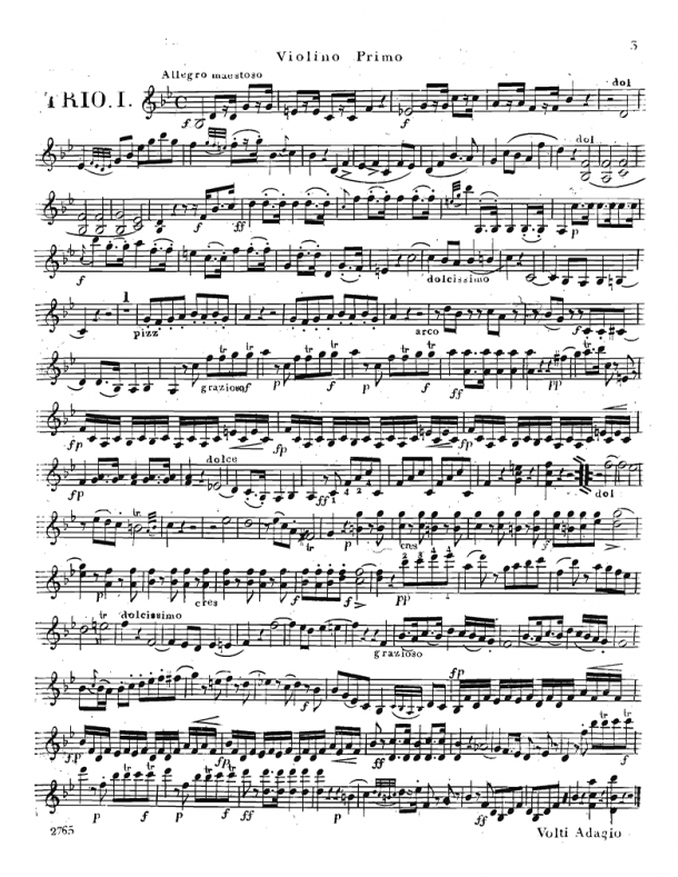 Bruni - 6 Trios for 2 Violins & Viola