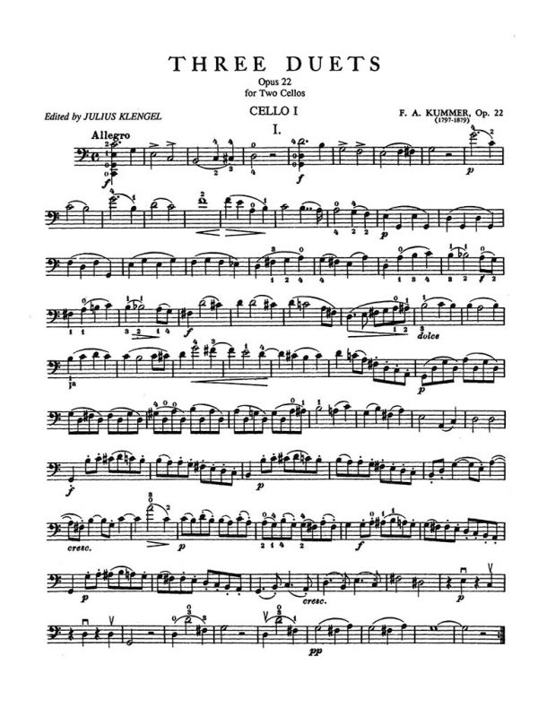 Kummer - 3 Cello Duets