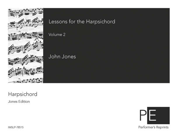 Jones - Lessons for the Harpsichord - Volume 2