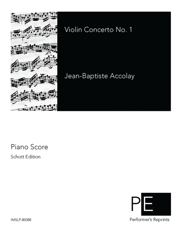 Accolay - Violin Concerto No. 1 in A minor - For Violin & Piano