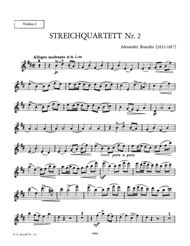 Borodin - String Quartet No. 2 in D Major