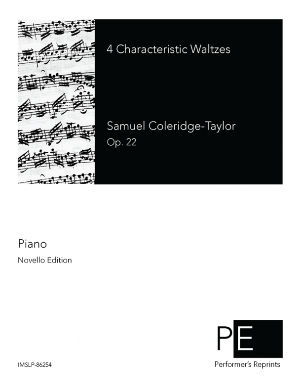 Coleridge-Taylor - 4 Characteristic Waltzes, Op. 22 - For Piano Solo