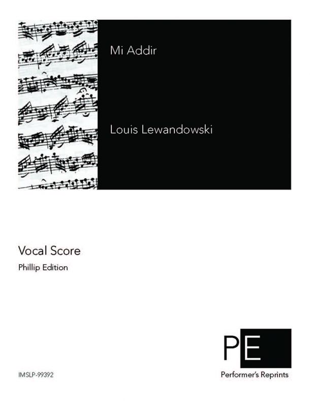 Lewandowski - Mi Addir - Vocal Score