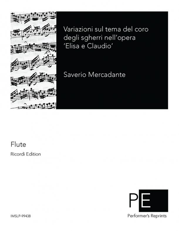 Mercadante - Variazioni sul tema del coro degli sgherri nell'opera 'Elisa e Claudio'
