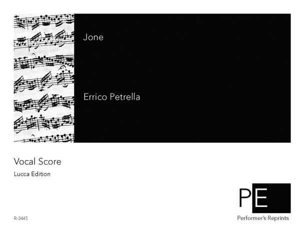 Petrella - Jone, o L'ultimo giorno di Pompei - Vocal Score