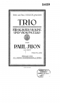 Juon - Trio for violin, cello, piano in Op. 60 in G Major