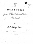 Kapeller - 6 Flute Quartets