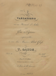 Gaude - Variations on a Barcarole by Auber