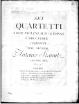 Stamitz - 6 Quartetti a 2 Violini, Alto e Basso Concertanti