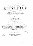 Schubert - Quatuor pour flûte, violon, alto et violoncelle