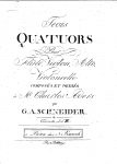 Schneider - 6 Flute Quartets, Op. 62 - Livre 2: Nos.4-6 (Numbered I-III)