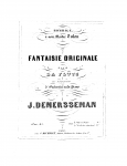 Demersseman - Fantaisie originale - For Flute and Piano